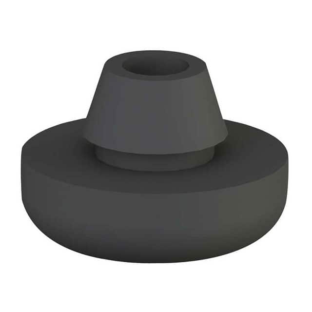 POF-40048 FOOT CYLINDRICAL 0.311" DIA BLK