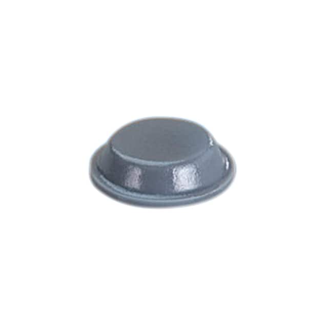 BS01RGR05X10RP BUMPER CYLIN .5" DIA X .14" GRY