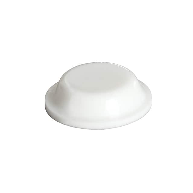 BS01RWH05X10RP BUMPER CYLIN .5" DIA X .14" WHT