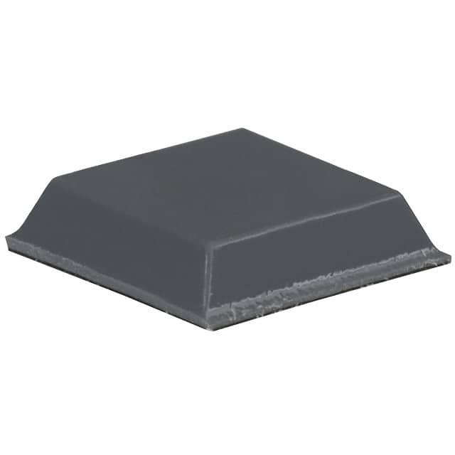SJ-5508 (GRAY) BUMPER SQUARE 0.5"L X 0.5"W GRY