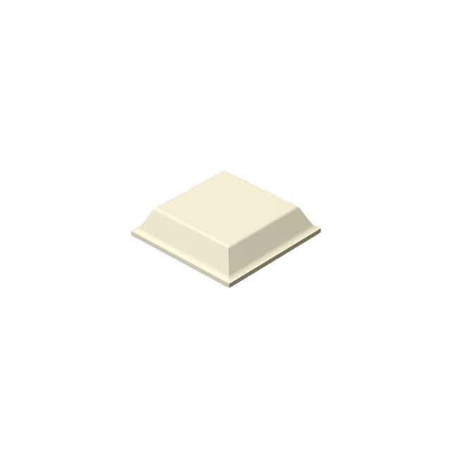 SJ-5508 (WHITE) BUMPER SQUARE 0.5"L X 0.5"W WHT