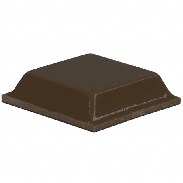 SJ-5508 (BROWN) BUMPER SQUARE 0.5"L X 0.5"W BRN