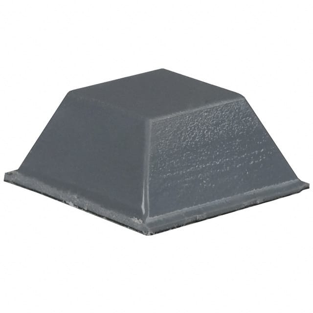 SJ-5518 (GRAY) BUMPER SQUARE 0.5"L X 0.5"W GRY