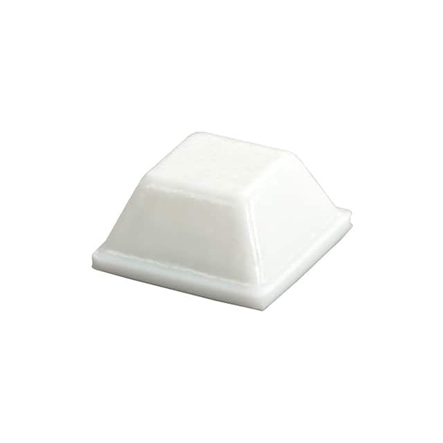 BS03WH02X03RP BUMPER .5" SQUARE X .23" WHT