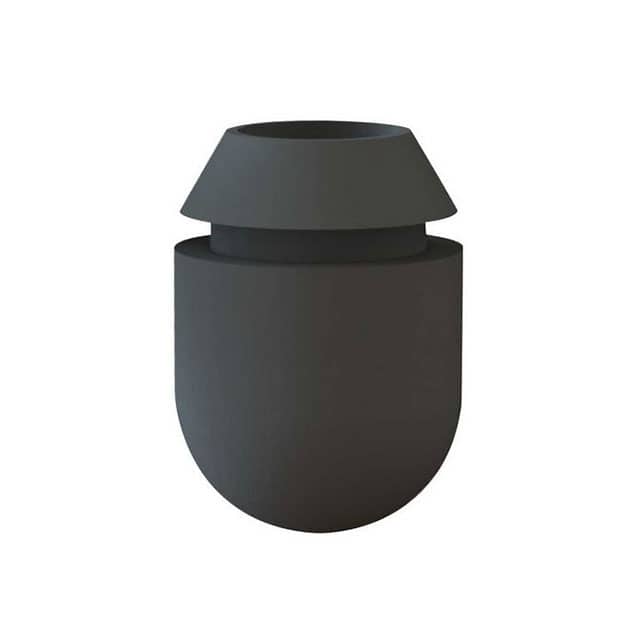 POF-40059 FOOT CYLINDRICAL 0.5" DIA BLACK