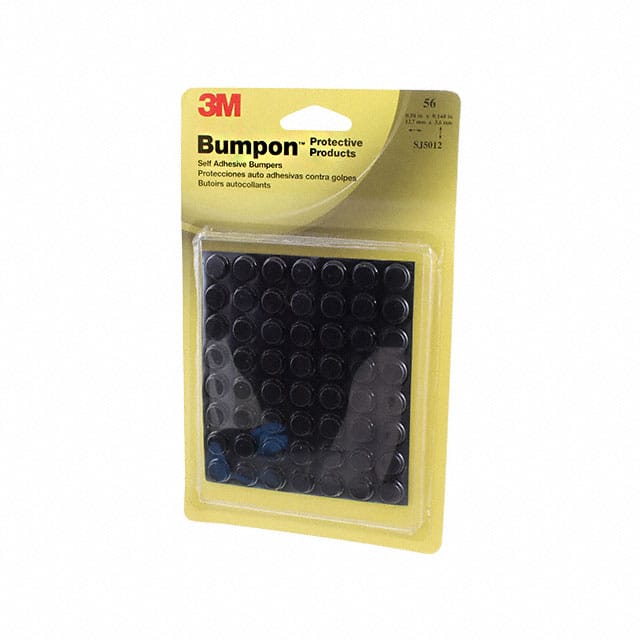 SJ-5012-BLACK-PACK BUMPER CYL .5" DIA BLK 1=56 PC