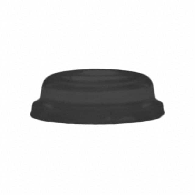 RBS-18BK BUMPER CYLINDRICAL 0.5" DIA BLK