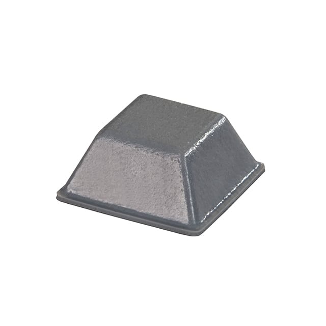 BS03GR10X20RP BUMPER .5" SQUARE X .23" GRY