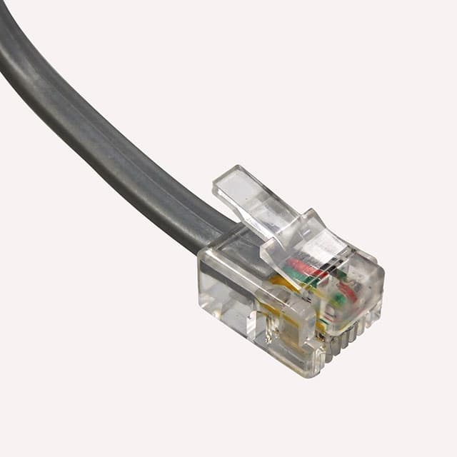 BC-64SS014F CABLE MOD 6P4C PLUG TO PLUG 14'