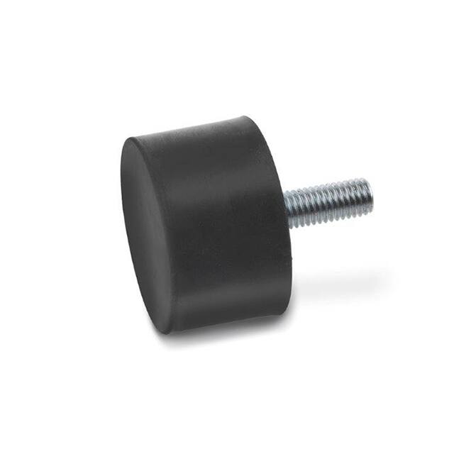 352-100-60-M16-S-55 RUBBER BUMPER CYLINDRICAL STEEL