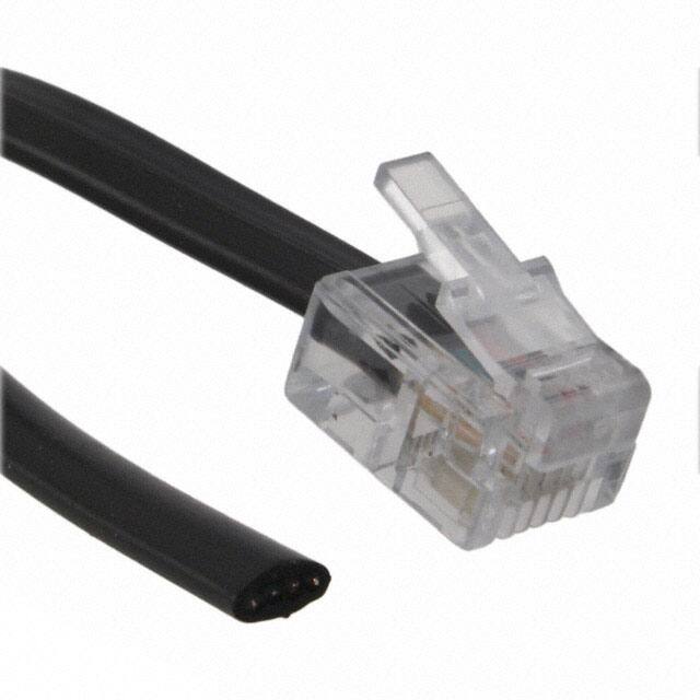 513-26-6400-BL-0014F CABLE MOD 6P4C PLUG TO CABLE 14'