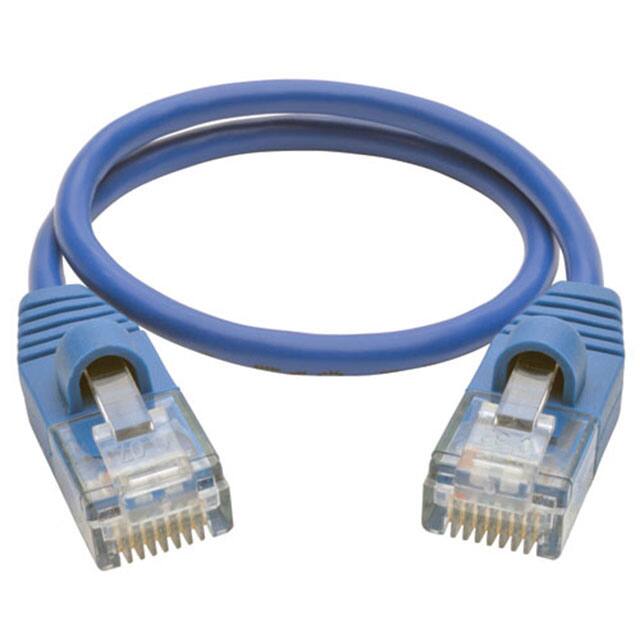 N001-S01-BL CABLE MOD 8P8C PLUG TO PLUG 1'