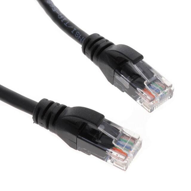 AMJE0808-0300-BKB-24 CABLE MOD 8P8C PLUG-PLUG 9.84'