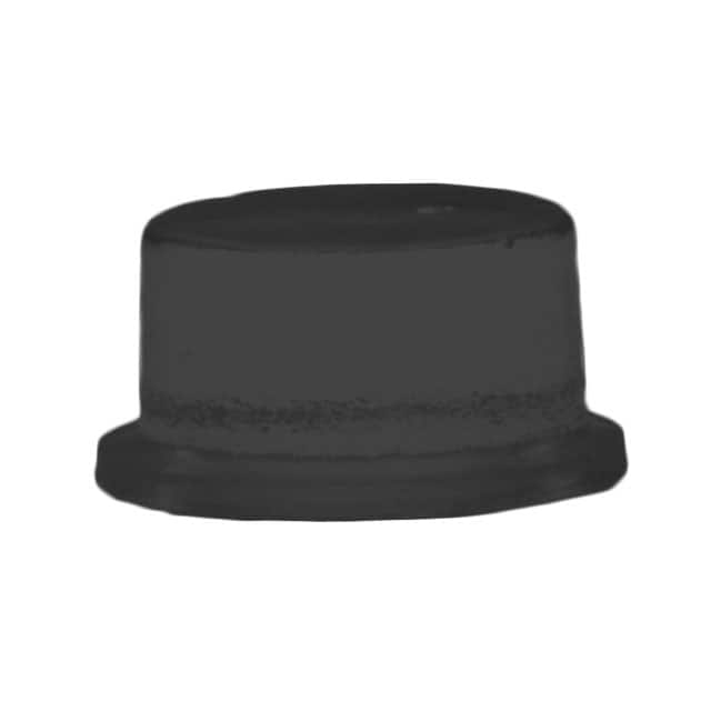 RBS-6BK BUMPER CYLINDRICAL 0.5" DIA BLK