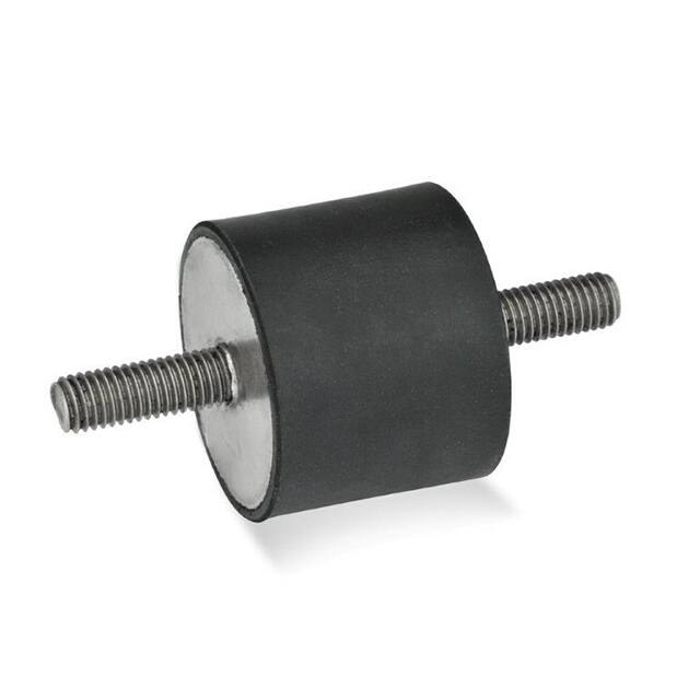 451-20-15-M6-SS-55 RUBBER BUMPER CYLINDRICAL SS