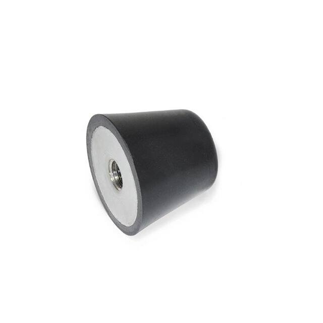 254-25-1/4X20-55 RUBBER BUMPER CONICAL STAINLESS