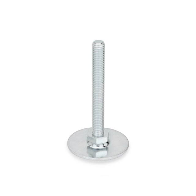 40-50-1/2X13-125-A0-S STEEL ZINC PLATED LEVELING FEET