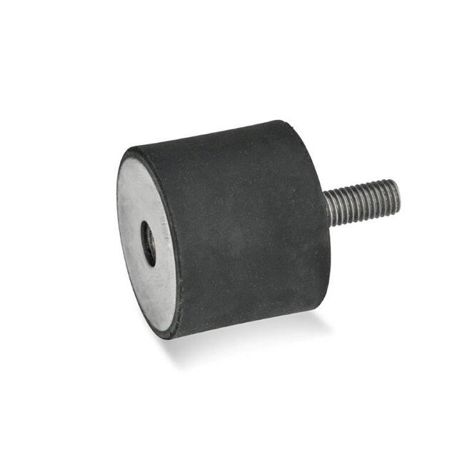 451-40-40-M8-ES-55 RUBBER BUMPER CYLINDRICAL SS