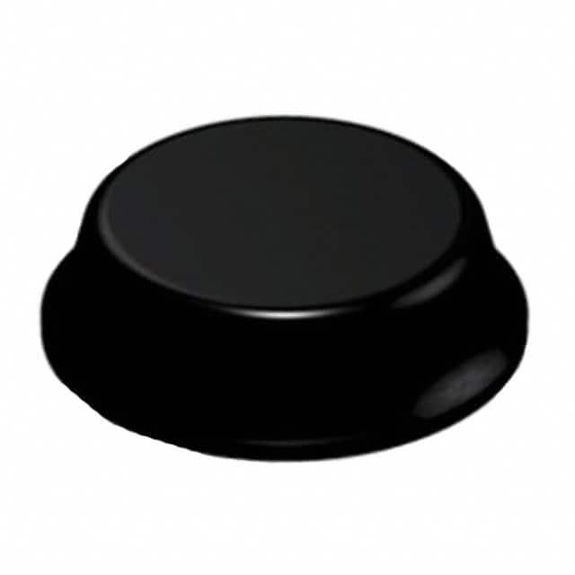 SJ6112 BUMPER CYLINDRICAL 0.5" DIA BLK