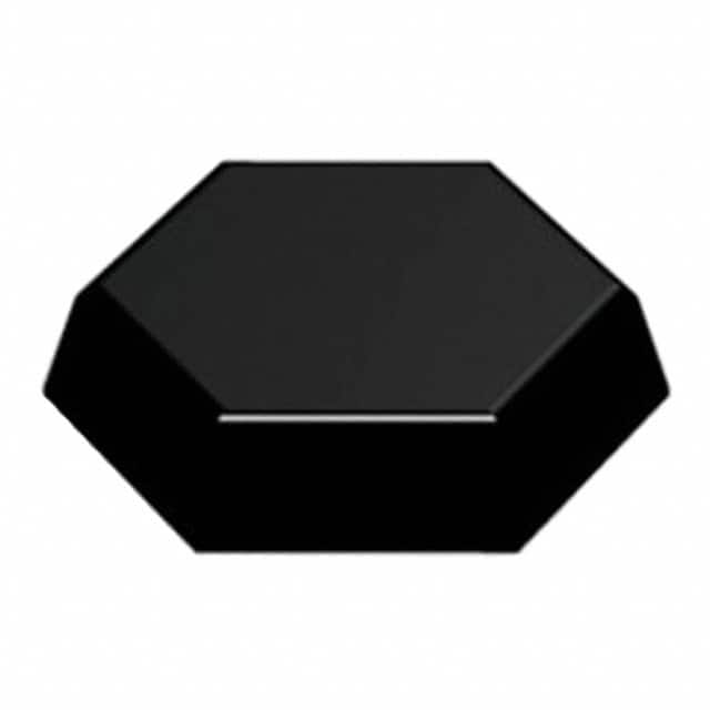 SJ5077 BUMPER HEXAGONAL 0.65" HEX BLK