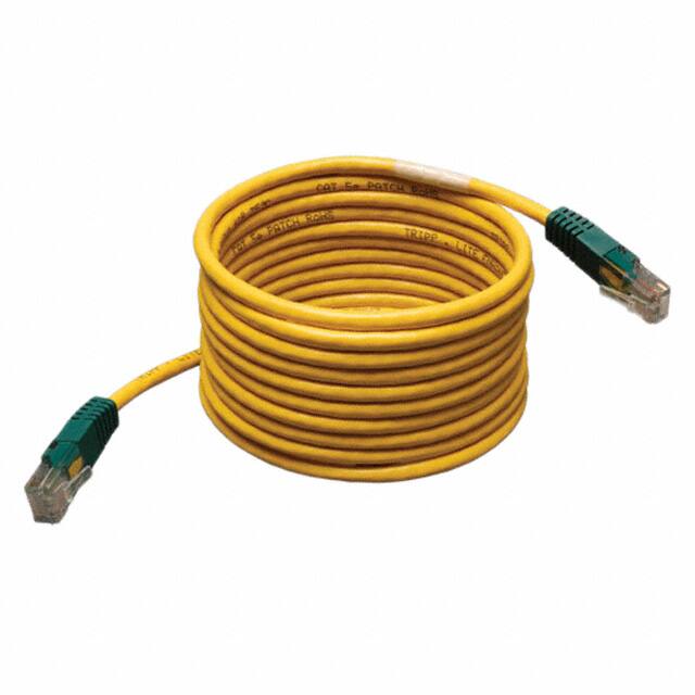 N010-025-YW CABLE MOD 8P8C PLUG TO PLUG 25'