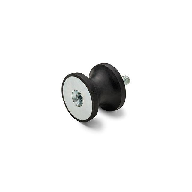 433856 DVC.2, RUBBER BUFFERS, STEEL BAS