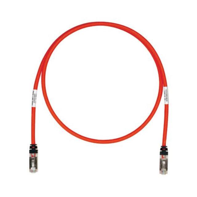 STP6X3RD COPPER PATCH CORD, CAT 6A, RED S