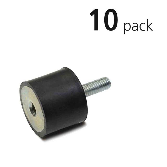 VMTSC30-30-M8-55-Z/10PK STUD & HOLE VIBRATION MOUNT PACK