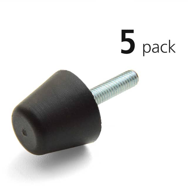 VMST32-26-5/16-9.5-55-ZN/5PK CONICAL RUBBER BUMPER