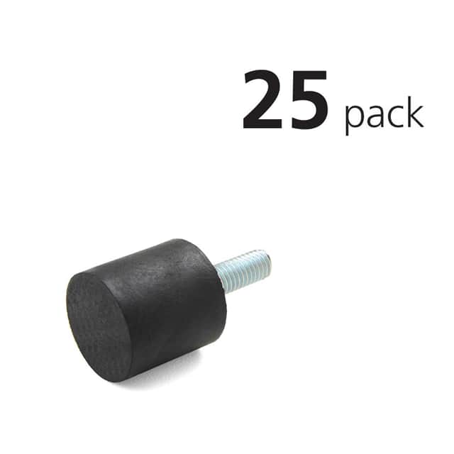 VMS10-15-M4-55-Z/25PK FEMALE RUBBER BUMPER PACK