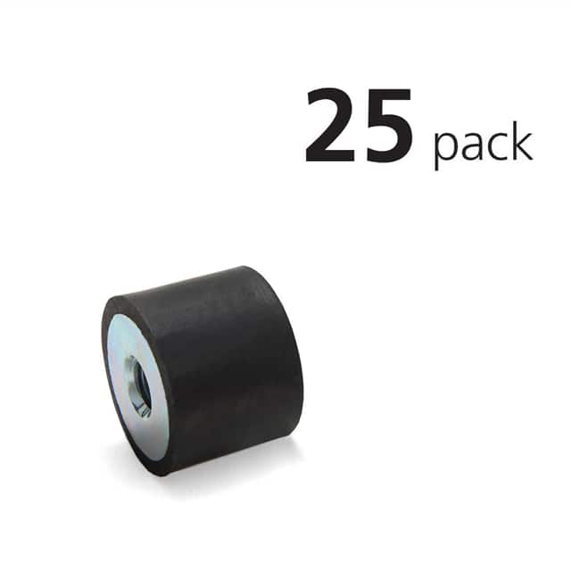 VMT25-20-M6-55-Z/25PK MALE RUBBER BUMPER PACK