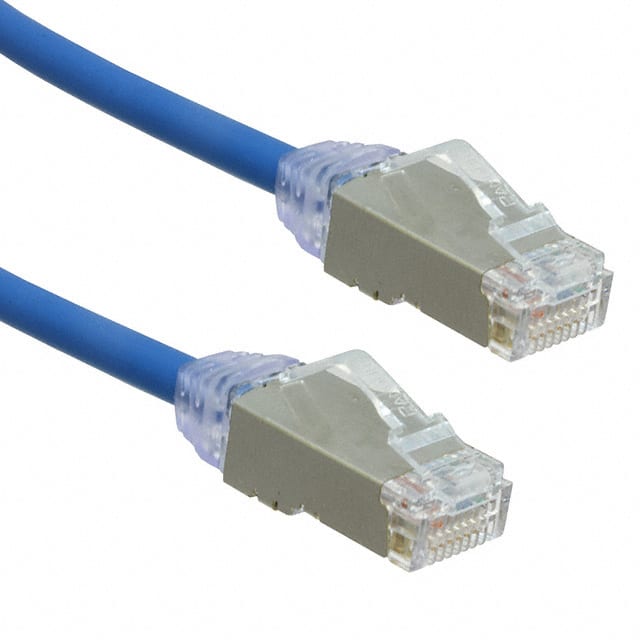 STP28X1MBU CAT 6A 28AWG SHIELDED PATCH CORD