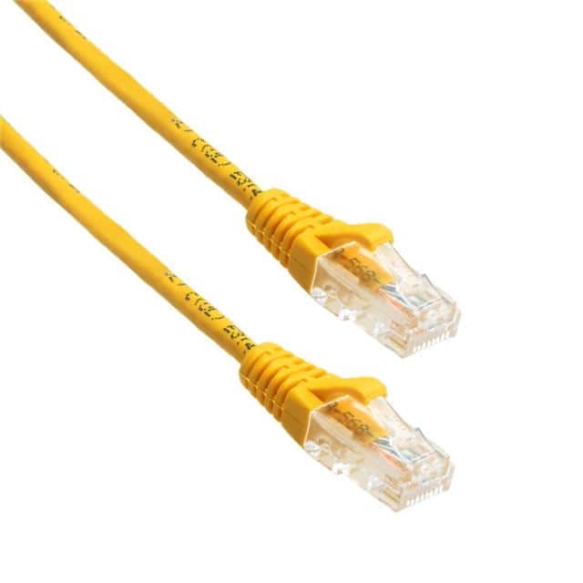 MP-64RJ4528GY-005 UTP SLIM CAT6 28AWG YELLOW 5FT