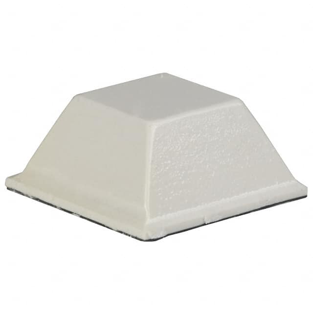SJ-5518 (WHITE) BUMPER SQUARE 0.5"L X 0.5"W WHT