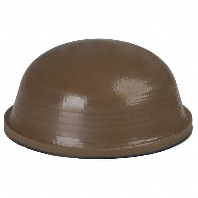 SJ-5003 (BROWN) BUMPER CYLINDRICAL 0.44" DIA BRN