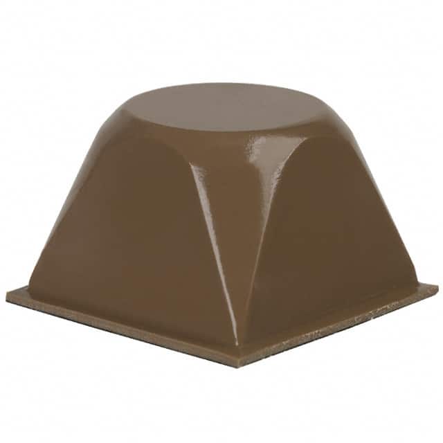 SJ-5514 (BROWN) BUMPER SQU 0.81"L X 0.81"W BRN