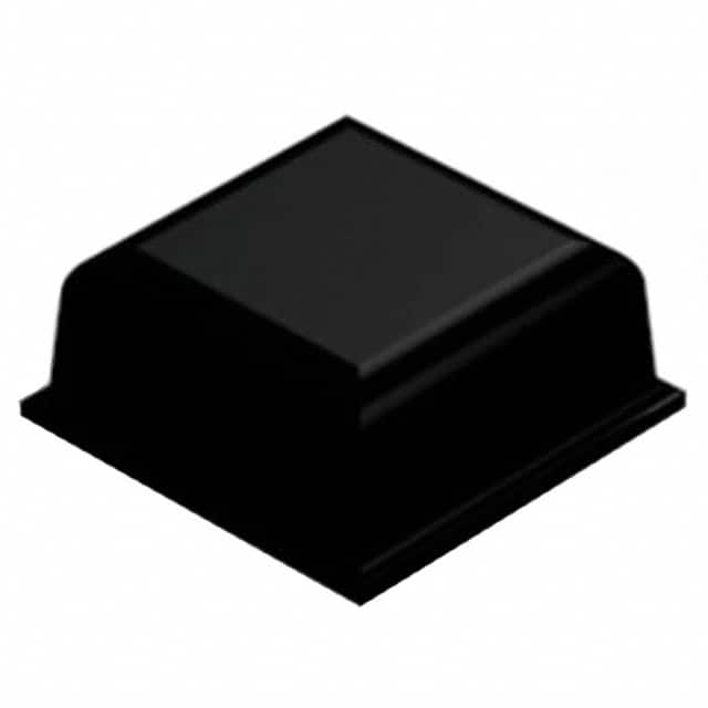 SJ57B2 BUMPER SQUARE 0.5"L X 0.5"W BLK