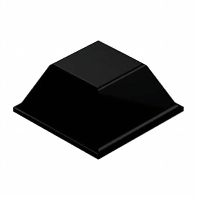 SJ6118 BUMPER SQUARE 0.5"L X 0.5"W BLK