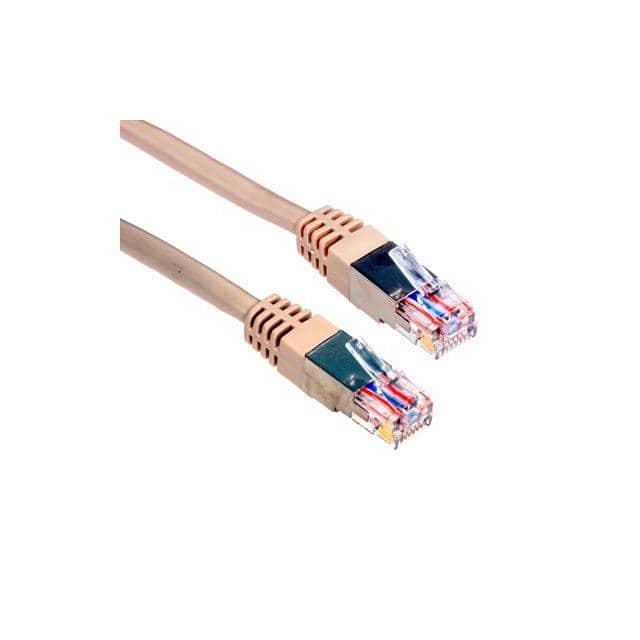 MP-52RJ11SNNE-002 CAT5E SHIELDED RJ11, BEIGE, 2'