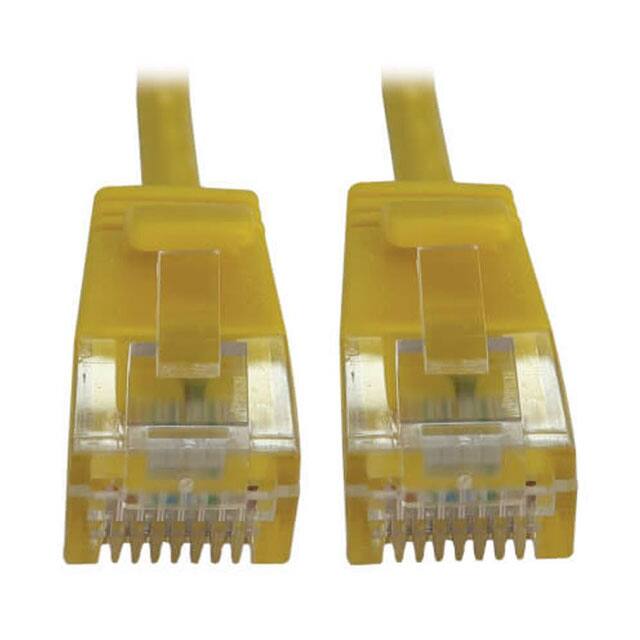 N261-S07-YW CAT6A 10G SNAGLESS MOLDED SLIM U