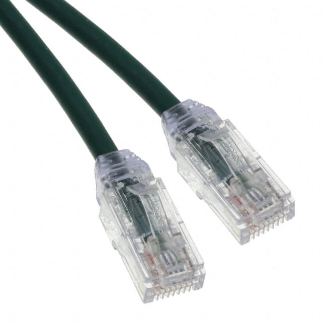 UTP28X5GR CAT 6A 28AWG UTP PATCH CORD, CM/