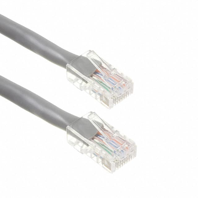 NPC-6-007-GY CABLE MOD 8P8C PLUG TO PLUG 7'