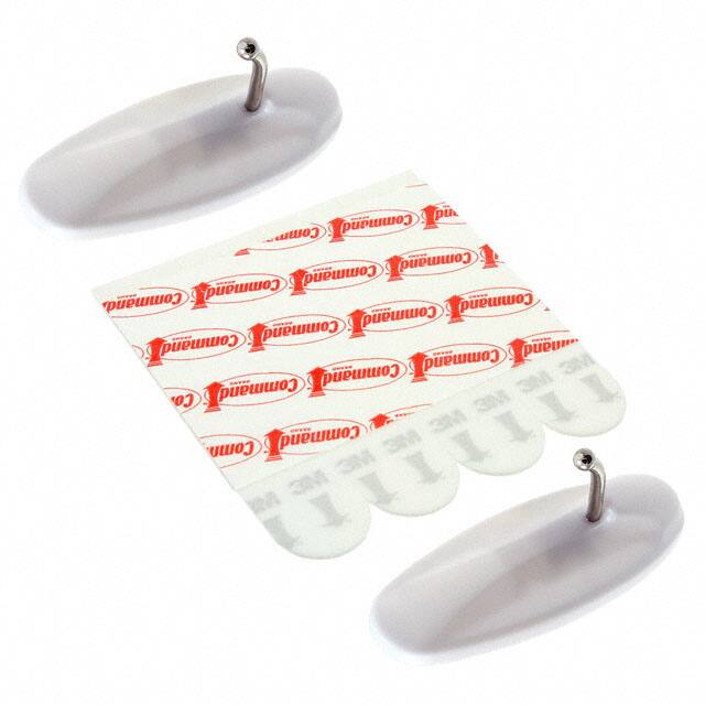 17068ES MED WIRE HOOKS 2 HOOKS 4 STRIPS
