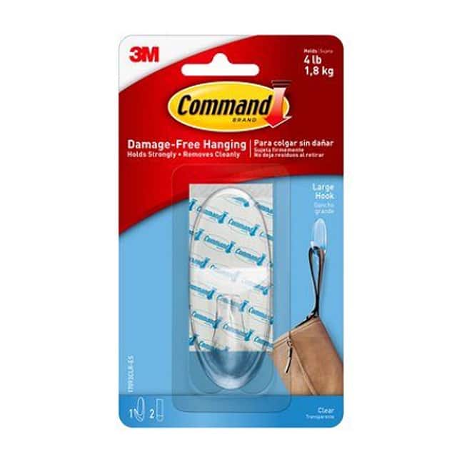 17093CLRES COMMAND LARGE CLEAR HOOK WIT