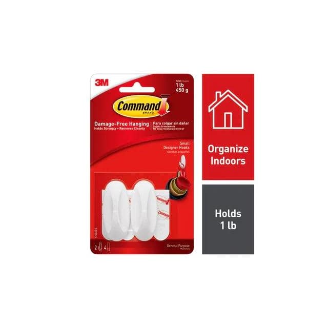 17082ES COMMAND SMALL DESIGNER HOOKS