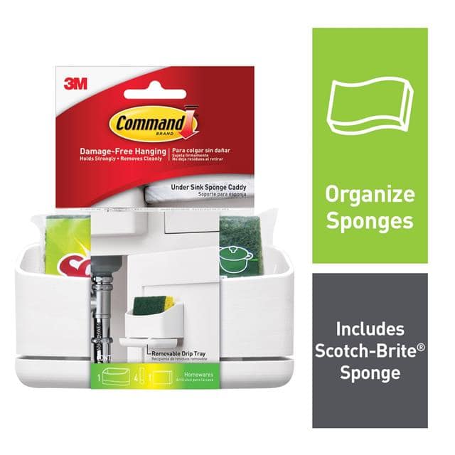 17609-HWES COMMAND UNDER SINK SPONGE CADDY