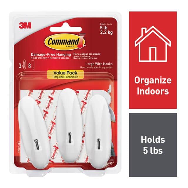 17069-3ES COMMAND LARGE WIRE HOOK, 17069-3