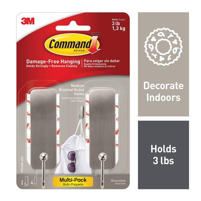 17034BN-2ES COMMAND MEDIUM BRUSHED NICKEL HO