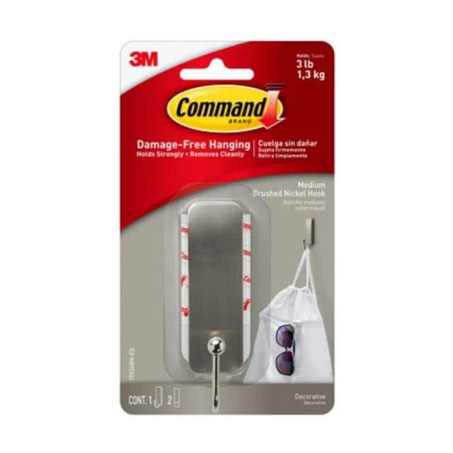 17034BN-ES METALLIC COATED NICKEL MED HOOK