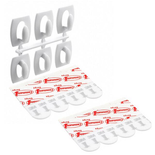 17006 MINI HOOKS 6 HOOKS 8 STRIPS